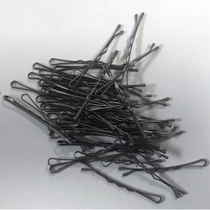 Hair Tools Wsuwki Do Włosów 5cm Srebrne 50 sztuk