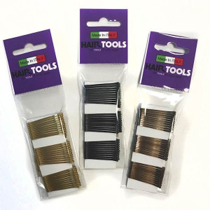 Hair Tools Wsuwki Do Włosów 3,8cm Brązowe 50 szt