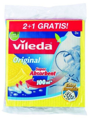 Pucerka gąbkowa VILEDA 2+1 bardzo chłonna 18x19 cm