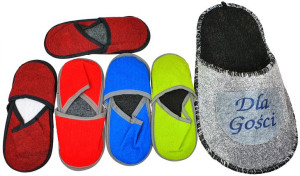 5 Par Kapcie Dla Gości Domowe Pantofle Buty Laczki