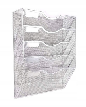 Naścienny pojemnik na dokumenty metalowy organizer