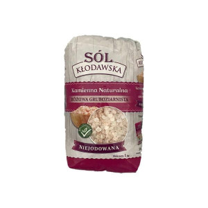 Sól kłodawska kamienna różowa gruboziarnista 1kg Kopalnia Soli Kłodawa