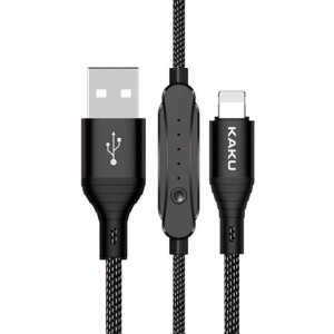 Kabel USB iPhone Lightning 2A 1m z wyłącznikiem czasowym KAKU Dingshi Timin