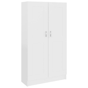 Szafka na książki, biała, 82,5 x 30,5 x 150 cm, płyta wiórowa