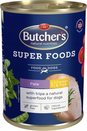 Butchers Dog Super Foods Tripe Kurczak 1200g