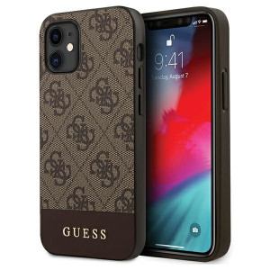 Guess 4g Stripe Etui Do Iphone 12 Mini - Brown