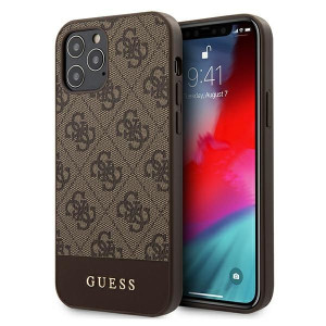Guess 4g Stripe Etui Do Iphone 12 / 12 Pro - Brown