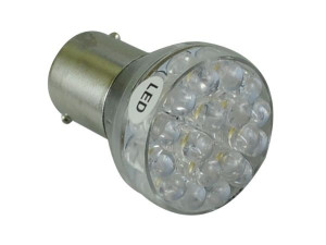 P21/5W 24 LED Bay15d stop + pozycja 12V biała zimna