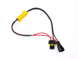 Filtr LED CAN BUS 50W 8Ω oprawka HB4 9006