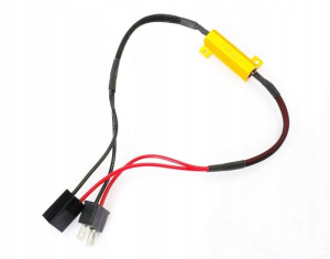 Filtr LED CAN BUS 50W 8Ω oprawka H7