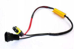Filtr LED CAN BUS 50W 8Ω oprawka H8 H9 H11