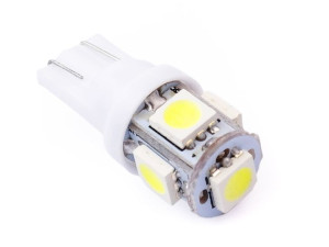 Żarówka samochodowa LED W5W T10 5 SMD 5050
