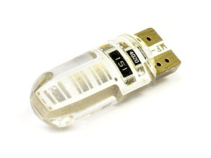 Żarówka samochodowa LED W5W T10 1W COB 360st CANBUS Silikon