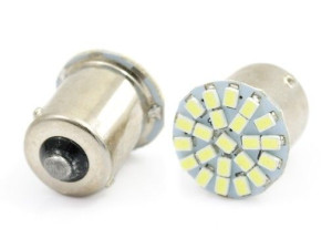 Żarówka samochodowa LED BA15S 22 SMD 1210 FRONT