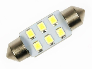 Żarówka samochodowa LED C5W 6 SMD 1210