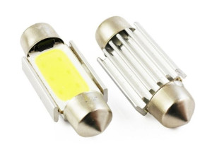 Dioda Led Cob Canbus Żarówka Biała Zimna