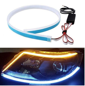 Światła LED DUAL pływające do jazdy dziennej z kierunkowskazem samoprzylepn