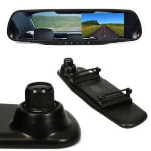 Rejestrator jazdy PZ702-1-DVR w lusterku wstecznym 4,3" TFT LCD do kamery c