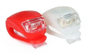 Lampki rowerowe LED biała + czerwona