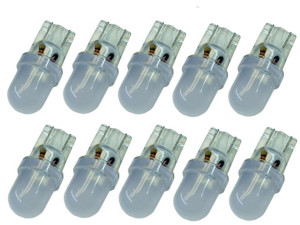 żarówka LED T10 w5w w3w matowa biała zimna 24v 10 szt
