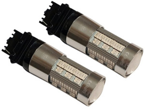 żarówka 105 LED SMD P27W T25  canbus 12v RS przebija czerwony klosz 2 SZT