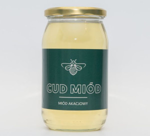 MIÓD Akacjowy - naturalny, surowy 1 kg CUD MIÓD