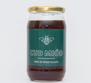 MIÓD Ze spadzi iglastej - naturalny, surowy 1 kg CUD MIÓD