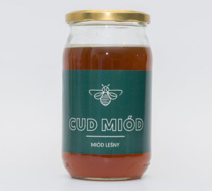 MIÓD Leśny nektarowo / spadziowy - naturalny, surowy 1 kg CUD MIÓD