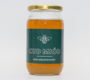 MIÓD Wielokwiatowy - naturalny, surowy 1 kg CUD MIÓD