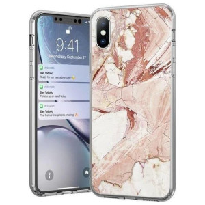 Wozinsky Marble żelowe etui pokrowiec marmur iPhone 12 mini różowy