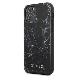 Guess GUHCP12LPCUMABK iPhone 12 Pro Max 6,7" czarny/black hardcase Marble