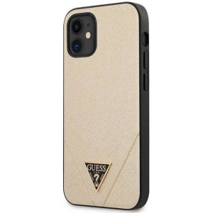 Oryginalne Etui IPHONE 12 MINI (5,4") Guess Hardcase Saffiano GUHCP12SVSATM