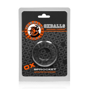 Pierścień na penis - Oxballs Sprocket Cockring Przezroczysty