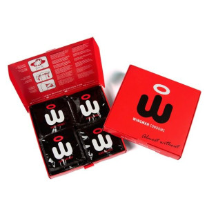 Prezerwatywy z aplikatorem - Wingman Condoms 12 sztuk