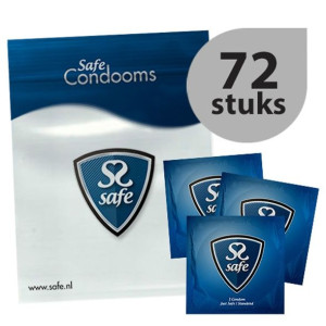 Prezerwatywy klasyczne - Safe Just Safe Condoms 72szt
