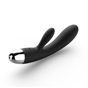 Wibrator ze stymulatorem - Svakom Alice Rabbit Vibrator Czarny