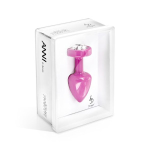 Zdobiony plug analny - Diogol Anni R Butt Plug Clover Pink 25 mm Koniczyna