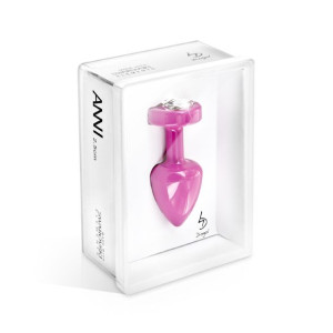 Zdobiony plug analny - Diogol Anni R Butt Plug Heart Pink 25 mm Serce Różow