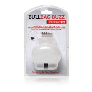 Wibrująca opaska na jądra - Perfect Fit Bull Bag Buzz  Przezroczysta