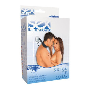 Obroża z przyssawką do bondage pod prysznicem - Sex in the Shower  Suction