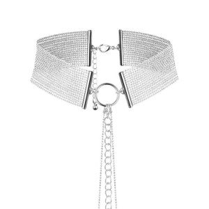 Obroża z łańcuszkami - Bijoux Indiscrets Magnifique Collar Srebrny