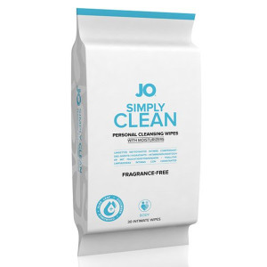Chusteczki do higieny intymnej - System JO Wipes Clean Fragrance Free Bezza