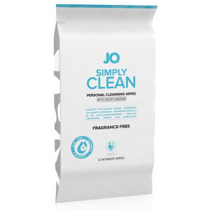 Chusteczki do higieny intymnej - System JO Wipes Clean Fragrance Free Bezza