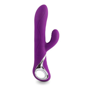 Wibrator rotujący ze symulatorem - LoversPremium Venus Vibrator  Fioletowy