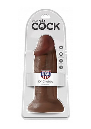 Pipedream King Cock - dildo realistyczne grube brązowe 25 cm (10')