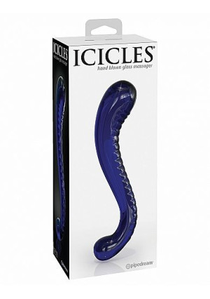 Pipedream Icicles - PLUG szklany 16,5 cm GRANATOWY