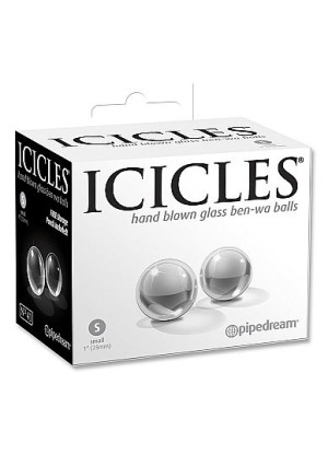 Pipedream Icicles - Kulki do ćwiczeń mięśni KEGLA małe 2szt.