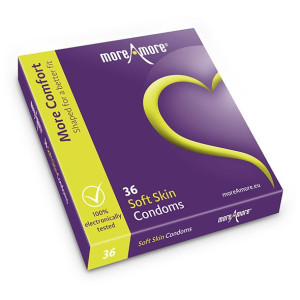 Prezerwatywy dopasowane - MoreAmore Condom Soft Skin 36 szt