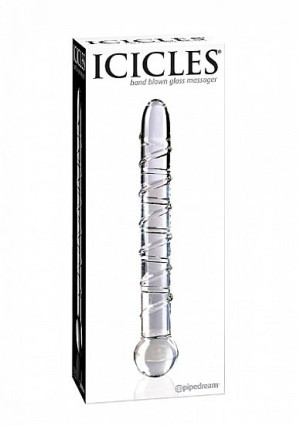 Pipedream Icicles - Plug Dildo szklany No. 1 przezroczysty prosty 21,8 cm