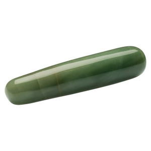Kamienne dildo masażer - La Gemmes Wand Jadeit
